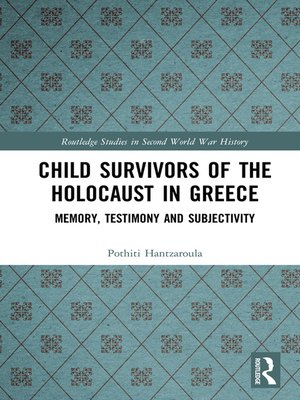 cover image of Child Survivors of the Holocaust in Greece
